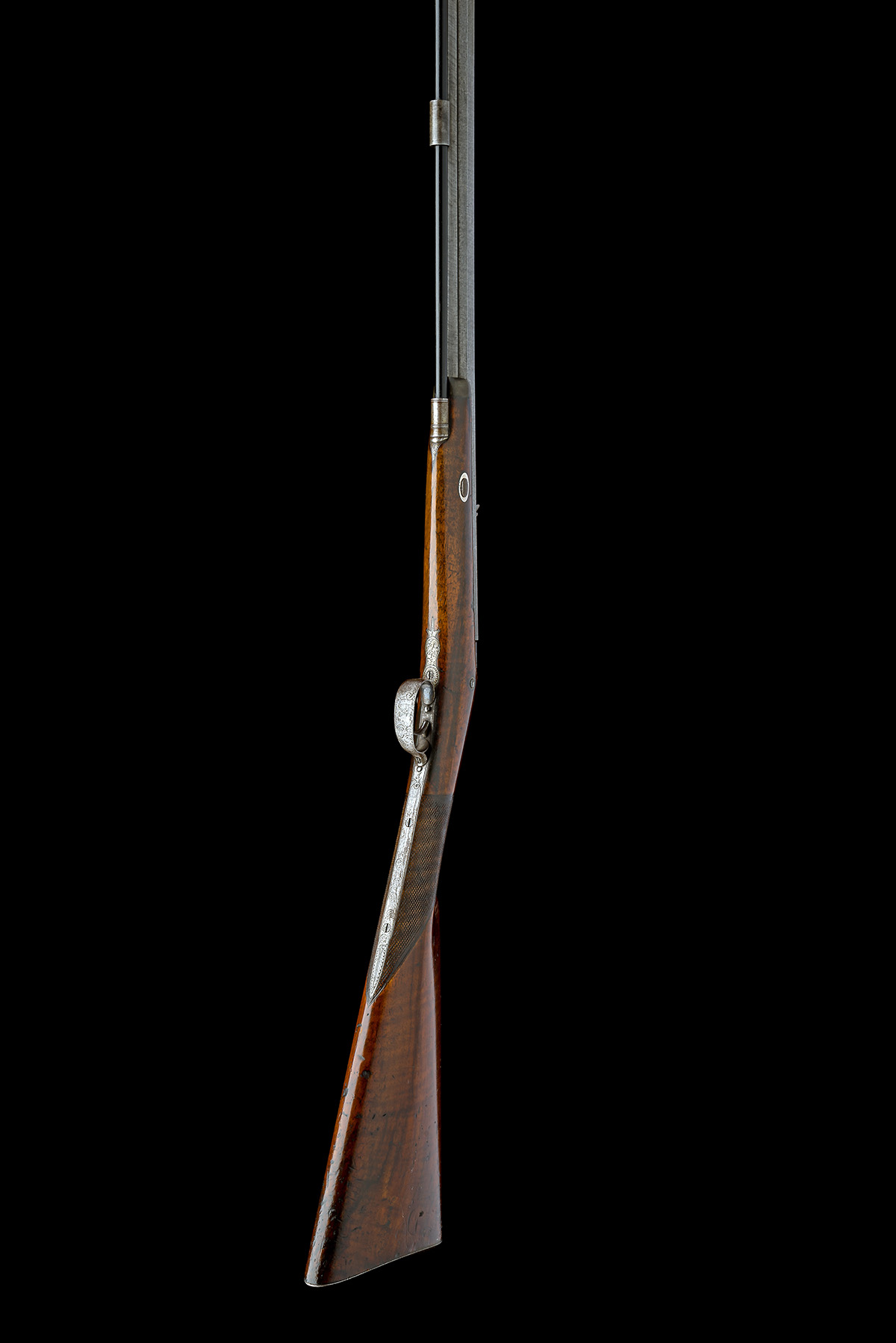 A .600 PERCUSSION SINGLE-SHOT PARK RIFLE SIGNED W. MACLAUGHLAN, EDINBURGH, no visible serial number, - Image 6 of 9