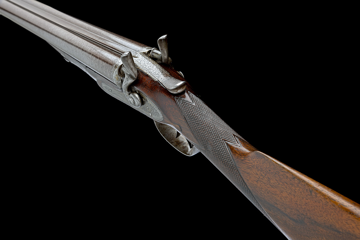 ADAMS'S PATENT SMALL ARMS COMPANY A 12-BORE HORSLEY 1863 'NO.2 PATENT' PULL-BACK TOPLEVER SNAP- - Image 8 of 9