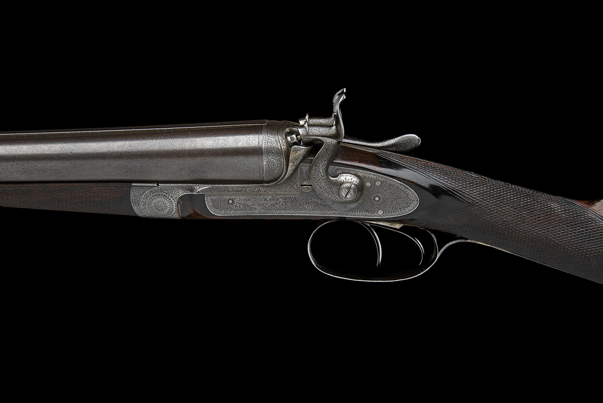 JOHN DICKSON & SON A 12-BORE 'SKELETON-ACTION' TOPLEVER HAMMERGUN, serial no. 3574, for 1879, - Image 5 of 7