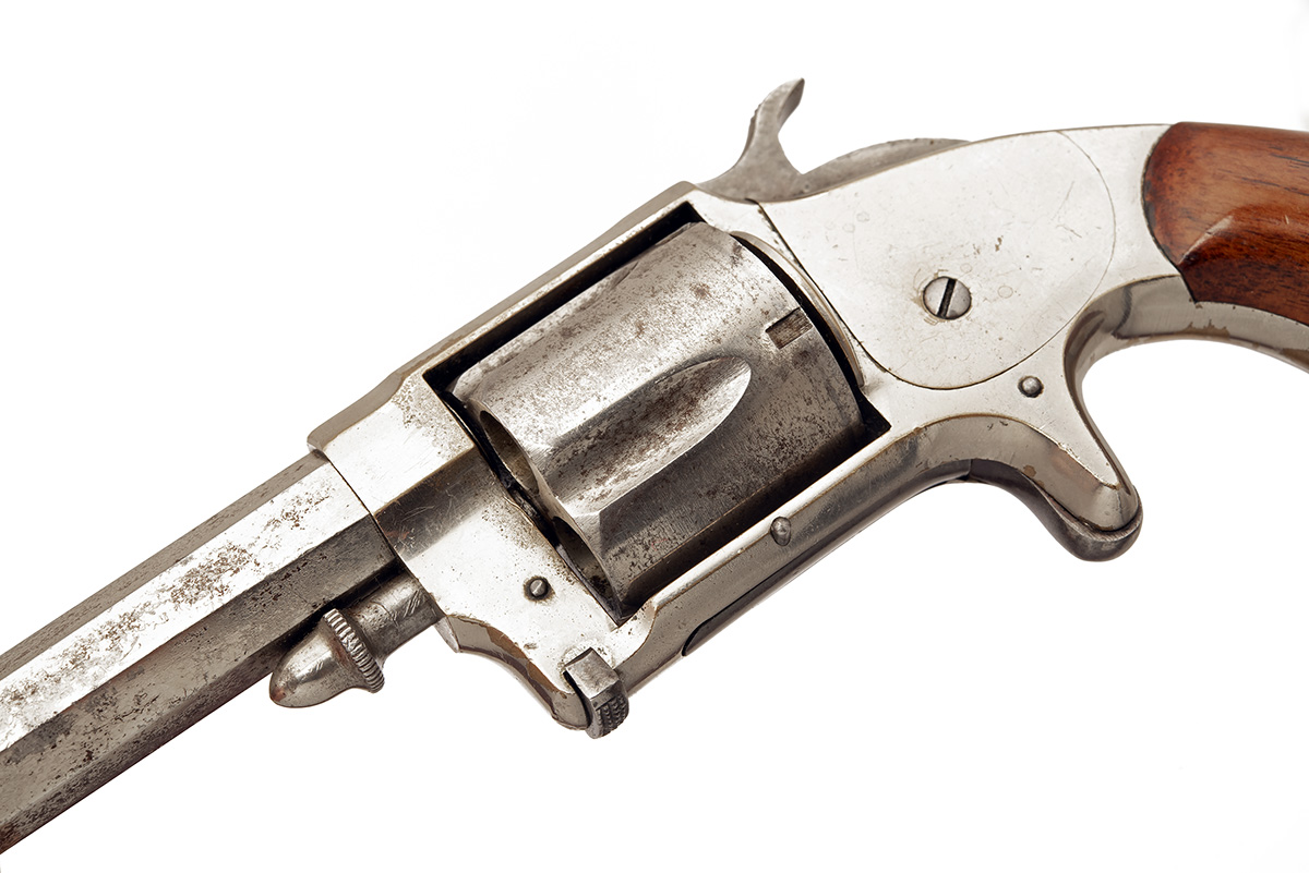 A .38 (RIMFIRE) WHITNEYVILLE ARMORY REVOLVER, serial no. 2353B, circa 1875, with plated octagonal - Bild 4 aus 6