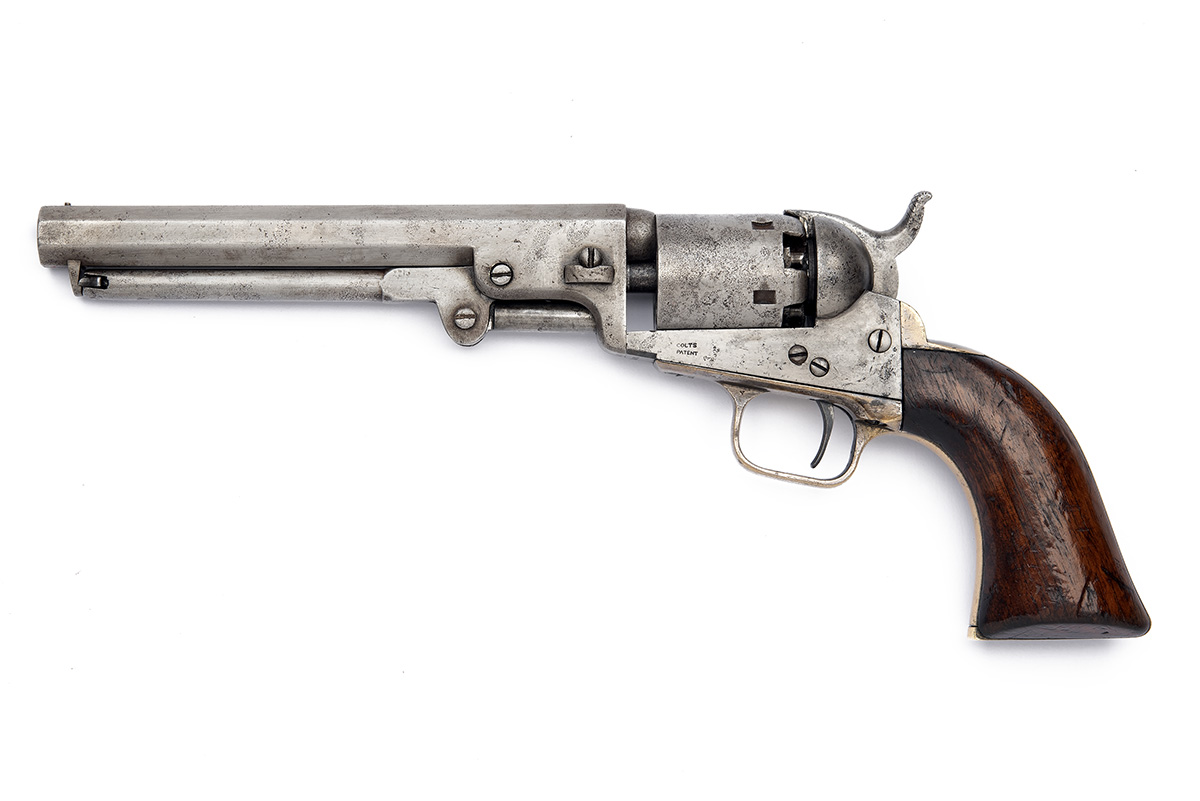A .31 PERCUSSION COLT 1849 POCKET REVOLVER, serial no. 15021, for 1850, with octagonal 6in. barrel - Image 2 of 6