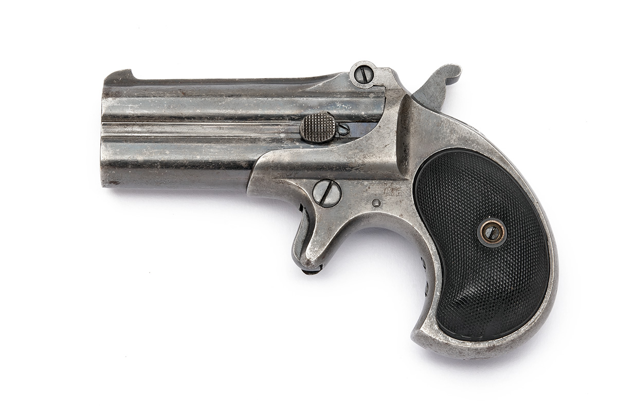 A .41 (RIMFIRE) REMINGTON DOUBLE-DERRINGER VEST PISTOL, serial no. 259, late production circa