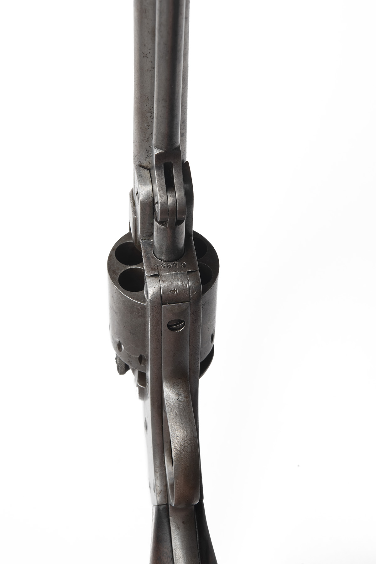 A .44 PERCUSSION 1863 ARMY SIX-SHOT SINGLE-ACTION SERVICE REVOLVER SIGNED STARR ARMS, serial no. - Image 7 of 9