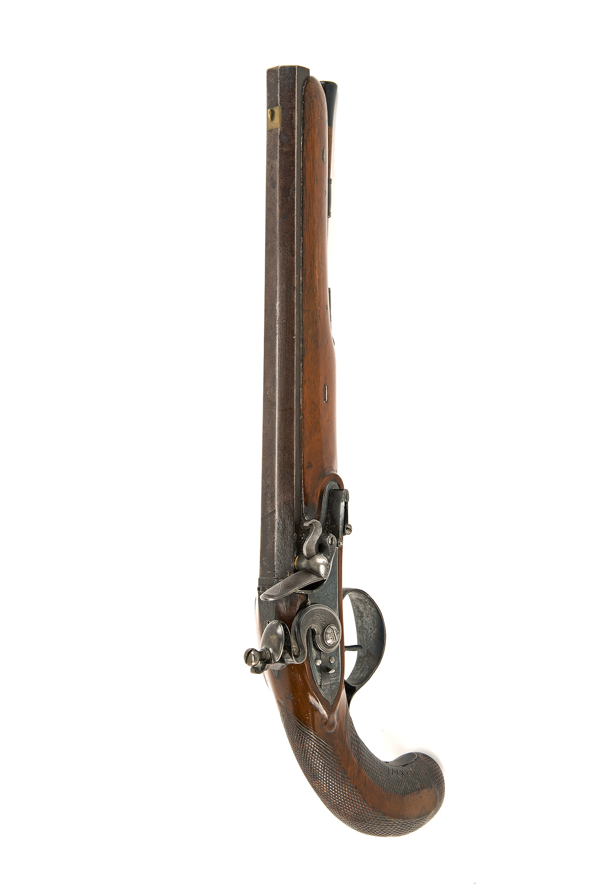 A 24-BORE FLINTLOCK DUELLING PISTOL SIGNED JN. RICHARDS, LONDON, no visible serial number, circa - Image 3 of 4