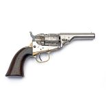 A .38 (RIMFIRE) COLT POCKET NAVY 3 1/2IN. ROUND SOLID BARREL WITHOUT EJECTOR REVOLVER, serial no.