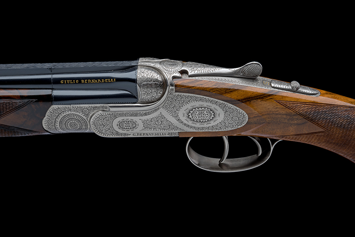 GIULIO BERNARDELLI A BERTELLA-ENGRAVED .410 (3IN.) 'NETTUNO' SINGLE/DOUBLE-TRIGGER SIDEPLATED OVER - Image 4 of 11