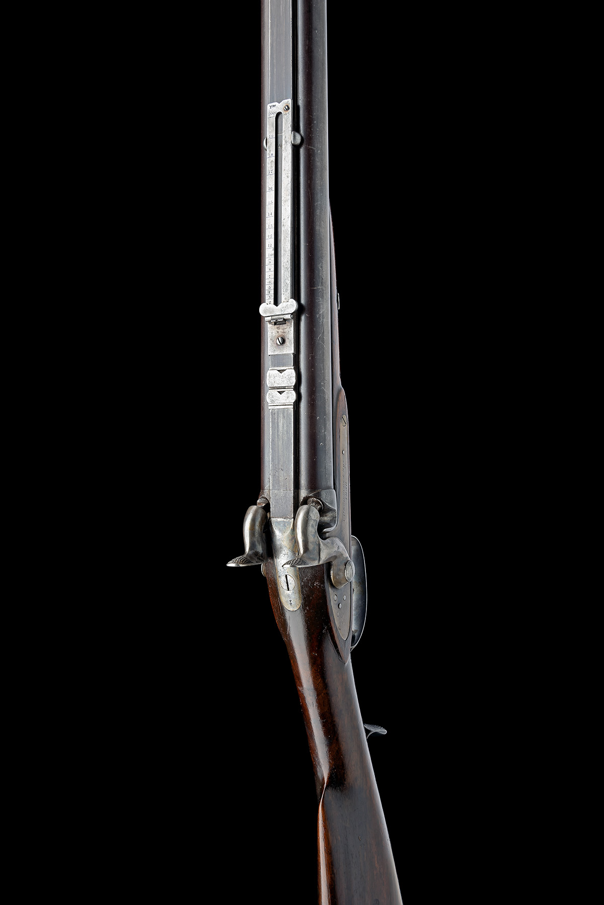 A RARE, POSSIBLY UNIQUE, CASED .524 PERCUSSION JACOB'S DOUBLE RIFLE BY C.P. SWINBURN & SON, no - Image 4 of 4