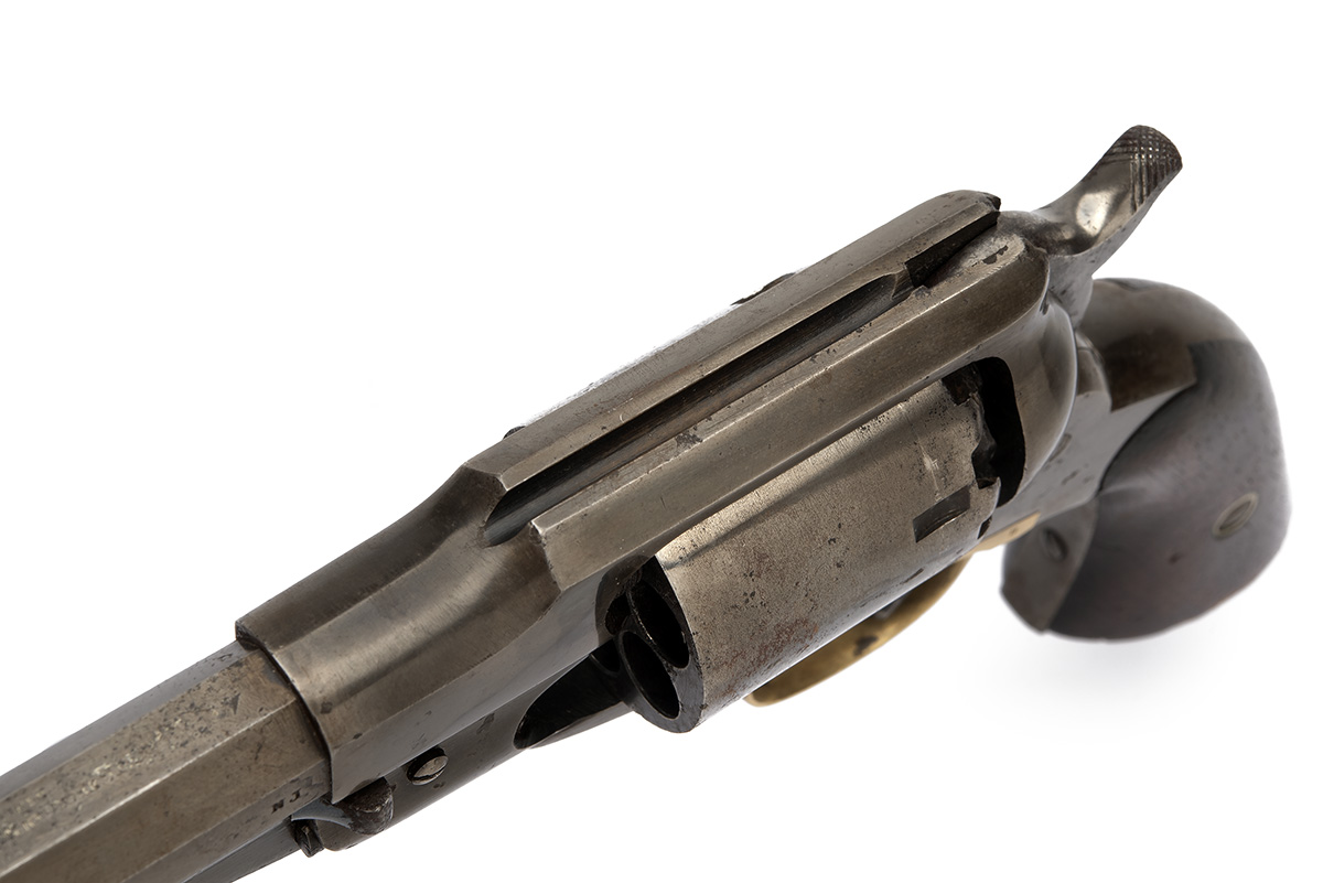 A .44 PERCUSSION REMINGTON 1858 NEW MODEL ARMY REVOLVER, serial no. 71506, circa 1864, with - Image 4 of 4