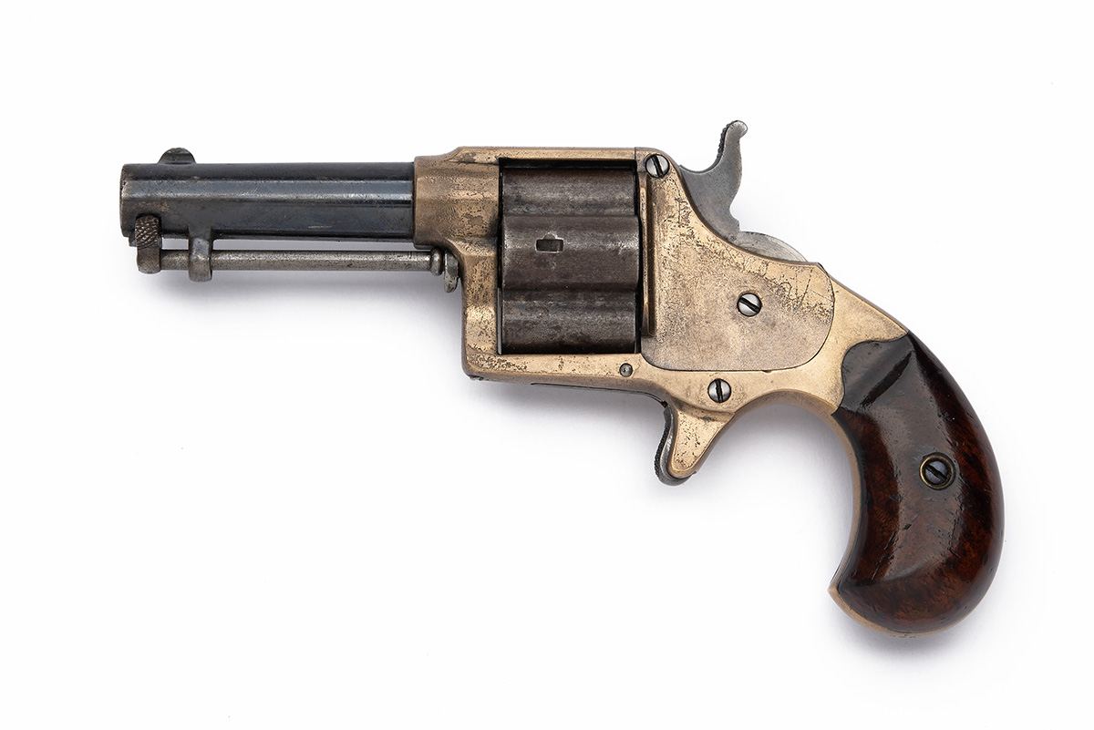 AN EARLY .41 (RIMFIRE) COLT HOUSE or 'CLOVER-LEAF' POCKET REVOLVER, serial no. 275, for first year - Image 2 of 4