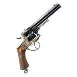 A GOOD 12mm (PINFIRE) LEFAUCHEUX PATENT REVOLVER, serial no. 69674, in a later case, circa 1875,