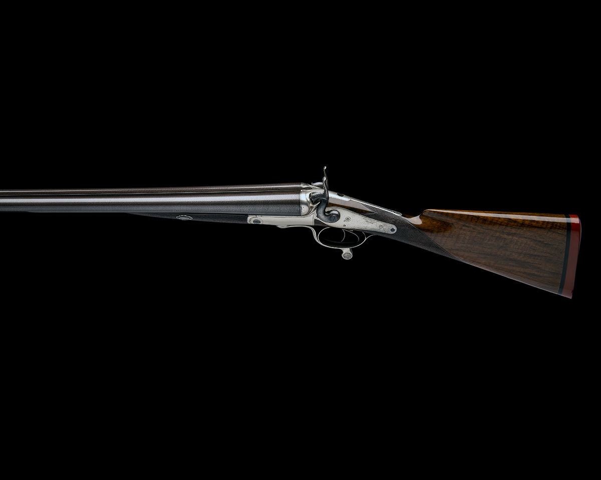 FREDERIC T. BAKER, AN 8-BORE DOUBLE-BARRELLED ROTARY-UNDERLEVER HAMMERGUN, serial no. 4323, circa - Image 2 of 9