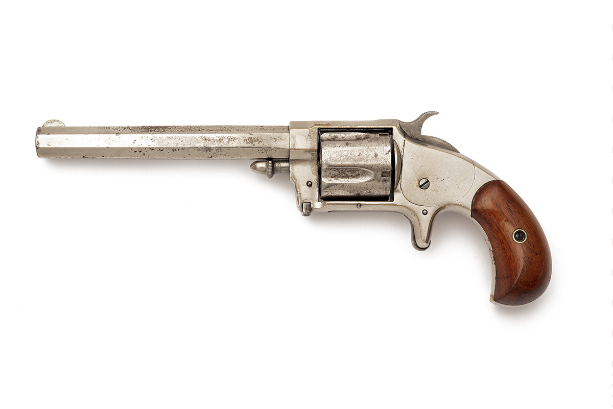 A .38 (RIMFIRE) WHITNEYVILLE ARMORY REVOLVER, serial no. 2353B, circa 1875, with plated octagonal - Bild 2 aus 6