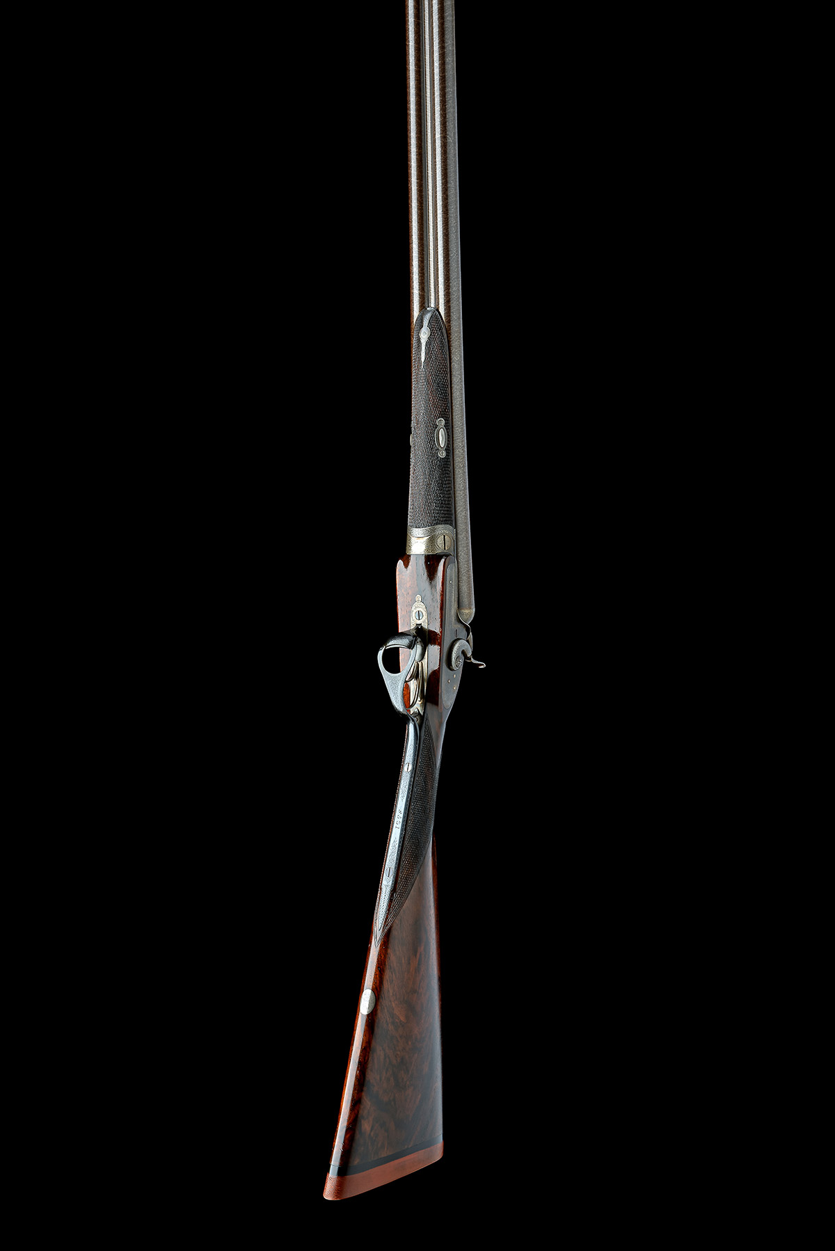 J. PURDEY A 12-BORE 1863 PATENT (SECOND PATTERN) PUSH-FORWARD THUMBHOLE UNDERLEVER BAR-IN-WOOD - Image 8 of 9