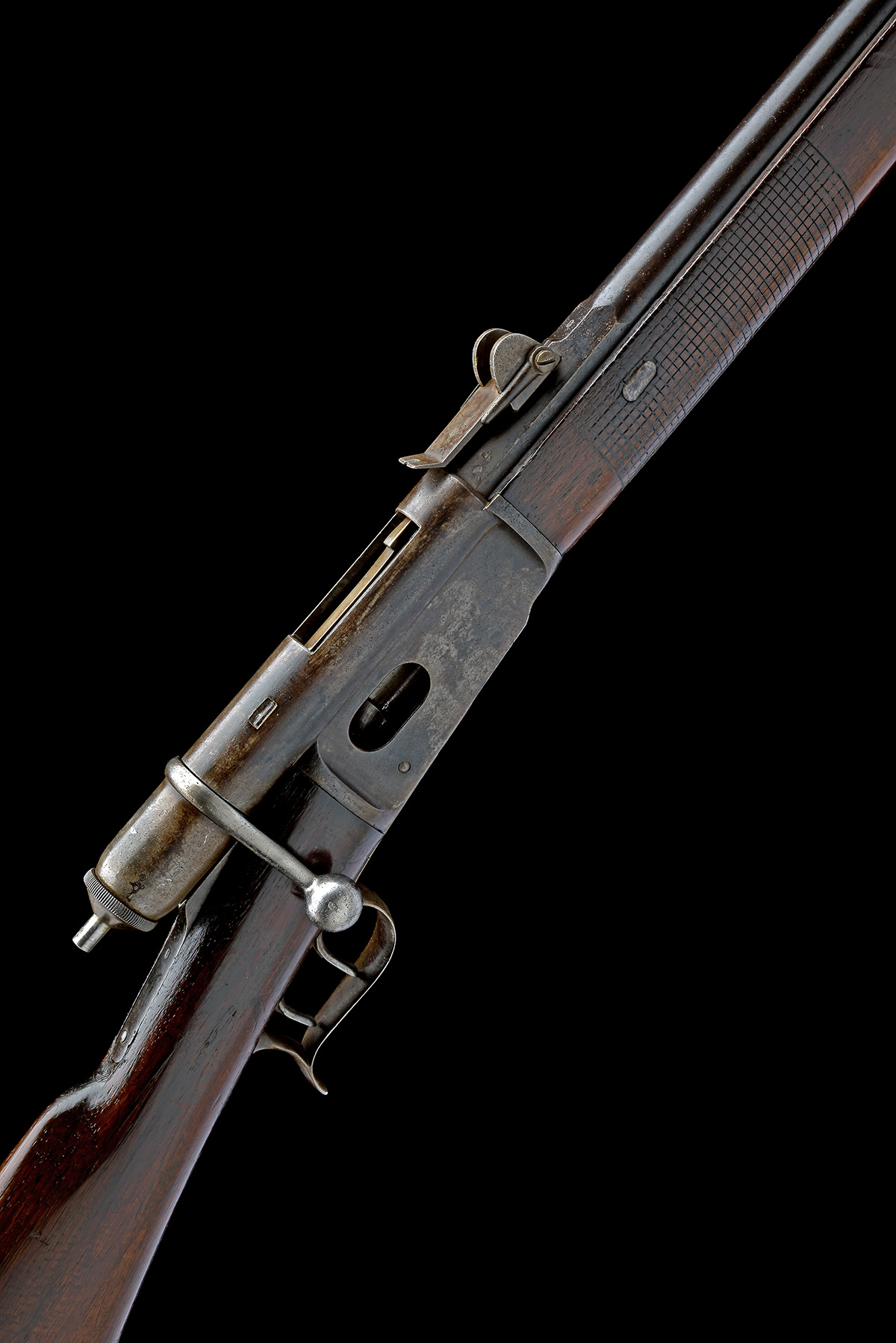 A 10.4mm (RIMFIRE) SWISS VETTERLI M1871 'SHARP-SHOOTER' BOLT-ACTION RIFLE, serial no. 9183,