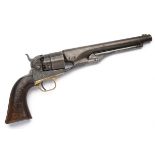 A .44 PERCUSSION COLT 1860 ARMY REVOLVER, serial no. 58677, for 1862, with round 8in. barrel
