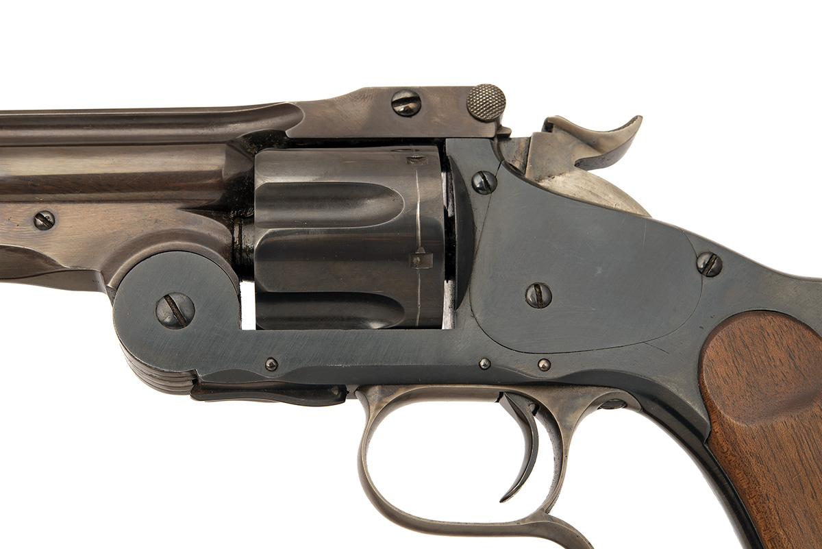 A RARE .44 (RIMFIRE) SMITH & WESSON SECOND MODEL RUSSIAN TURKISH CONTRACT REVOLVER, serial no. - Bild 4 aus 5