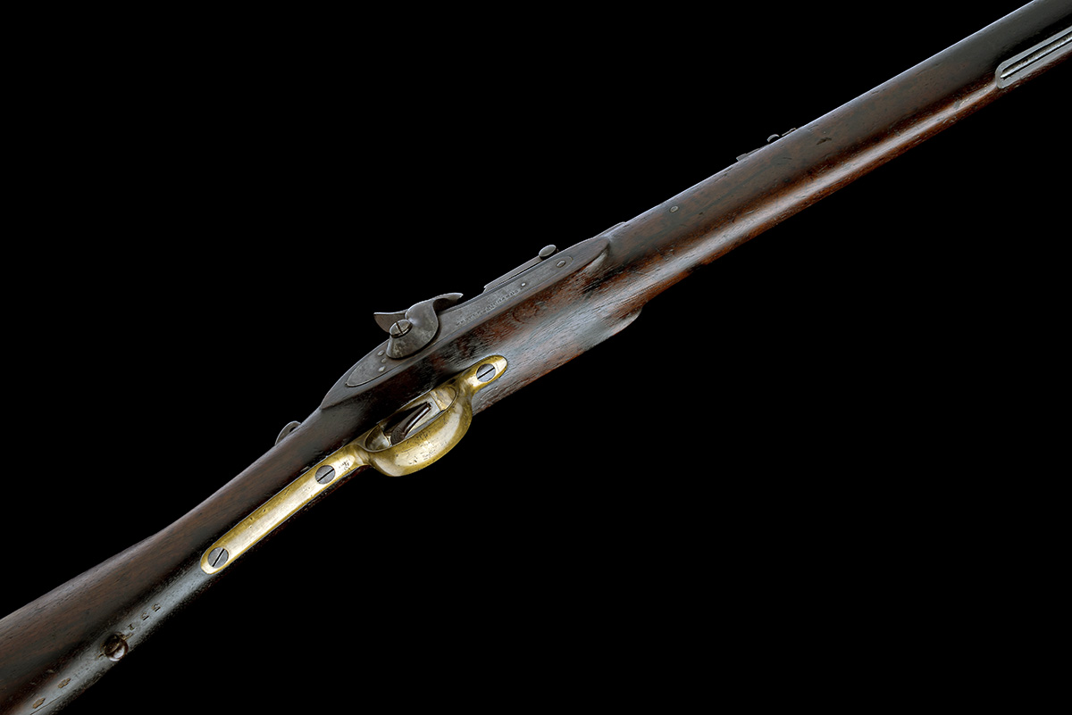 AN EXTREMELY RARE .450 CENTREFIRE 'COMBUSTIBLE CARTRIDGE' MONKEY TAIL CARBINE SIGNED WESTLEY - Image 3 of 10