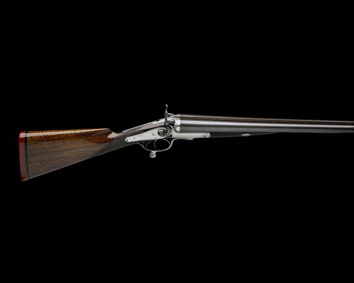 FREDERIC T. BAKER, AN 8-BORE DOUBLE-BARRELLED ROTARY-UNDERLEVER HAMMERGUN, serial no. 4323, circa - Image 5 of 9