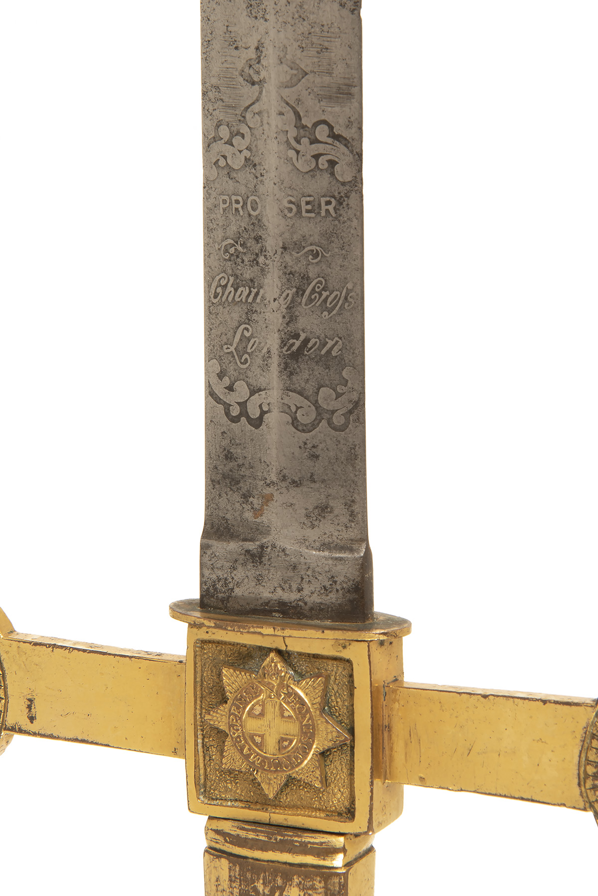 A RARE SWORD FOR THE 'KNIGHTS OF WINDSOR' SIGNED PROSSER, LONDON, specifically the Coldstream Guards - Image 3 of 3