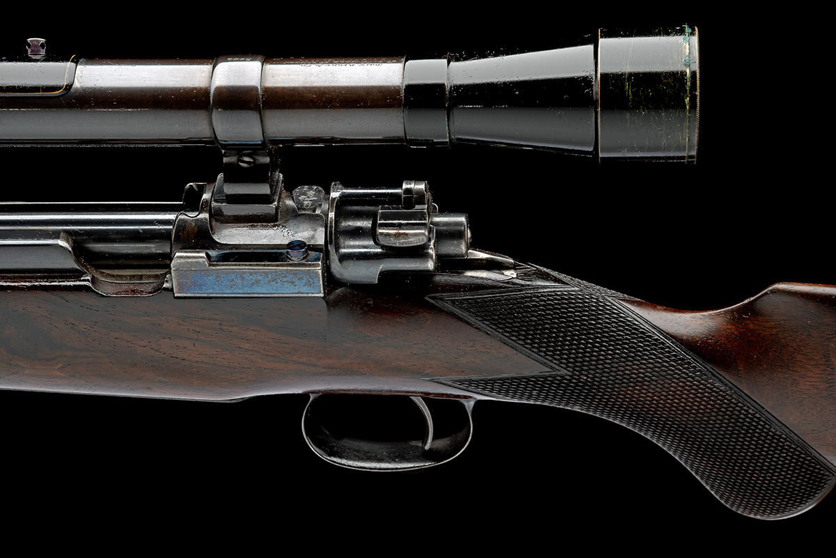 JOHN RIGBY & CO. A .275 (RIGBY) BOLT-MAGAZINE SPORTING RIFLE, serial no. 3442, for 1910, 24in. nitro - Image 4 of 9