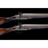 J. PURDEY A PAIR OF 12-BORE BAR-IN-WOOD TOPLEVER HAMMERGUNS, serial no. 9504 / 5, for 1876, 30in.