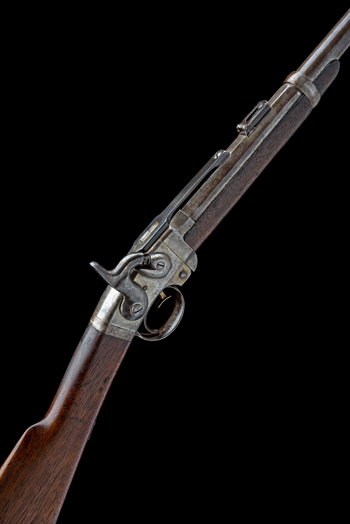 A .50 SMITHS PATENT CAPPING BREECH-LOADING CARBINE OF THE AMERICAN CIVIL WAR, serial no. 3769, circa