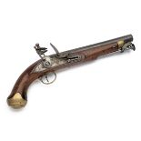 A GOOD .650 FLINTLOCK WILLIAM IV NEW LAND TYPE PISTOL SIGNED TOWER, no visible serial number,