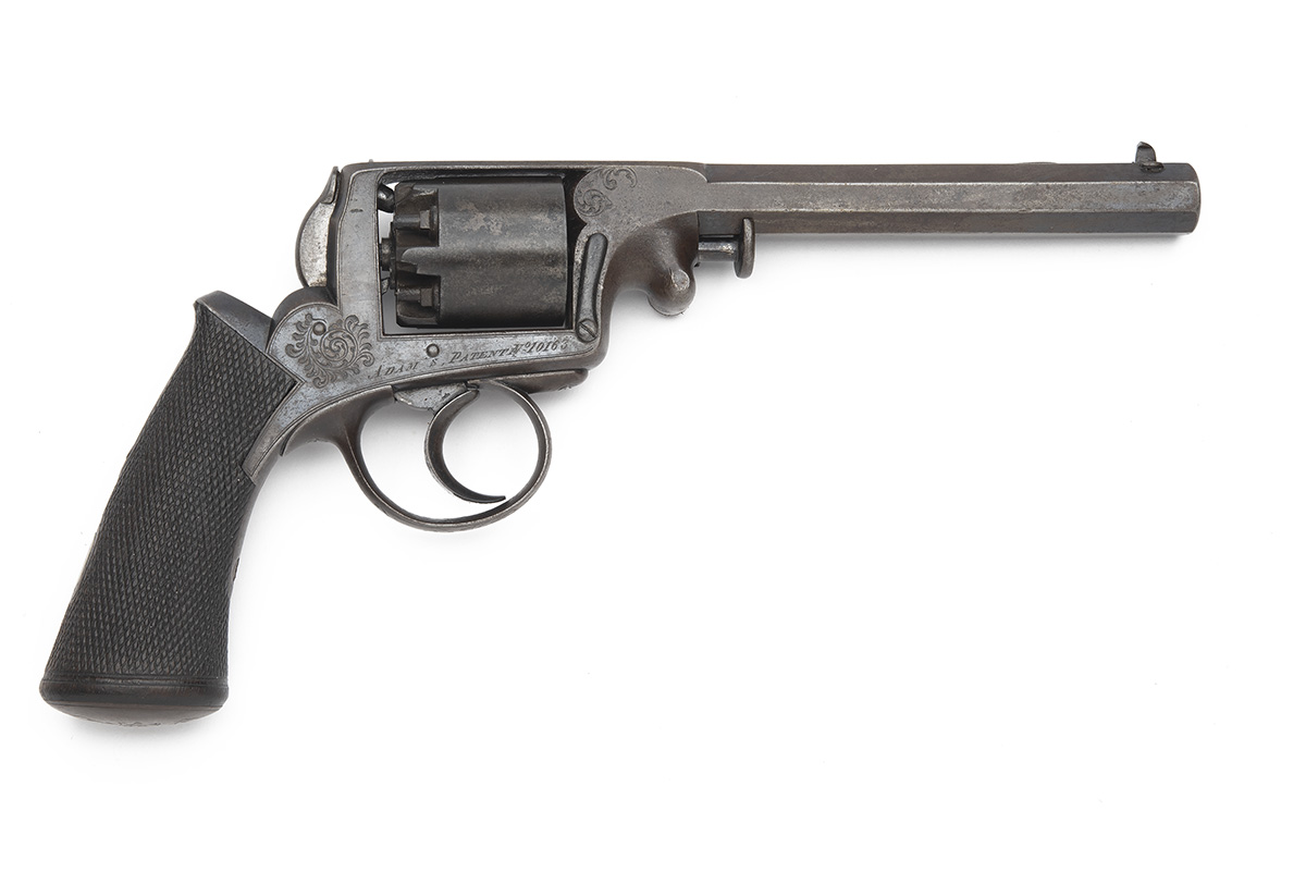 A CASED 54-BORE PERCUSSION FRANCOTTE 1851 ADAMS PATENT REVOLVER, serial no. 10163 circa 1854 and - Bild 3 aus 7