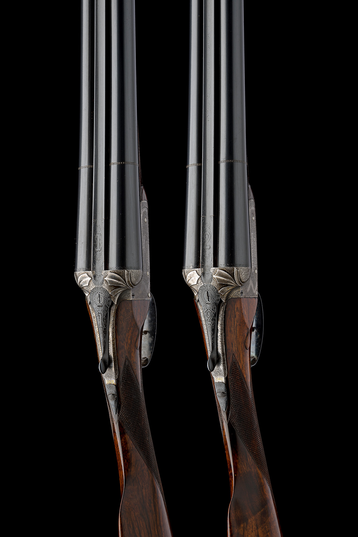 WILLIAM EVANS (FROM PURDEY'S) A PAIR OF 12-BORE BOXLOCK EJECTORS, serial no. 2000 / 1, for 1889, - Bild 4 aus 4