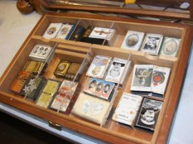 Assorted matchbox holders and vesta cases - contai