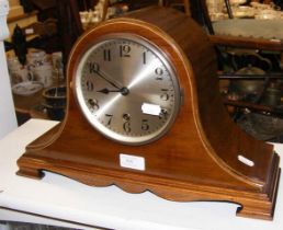 A Nelson's Hat mantel clock - width 41cm