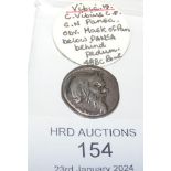 An approx. 17mm diameter Roman silver coin of Vibi