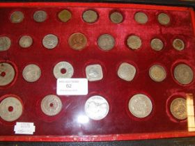 A selection of twenty-seven assorted coins of The