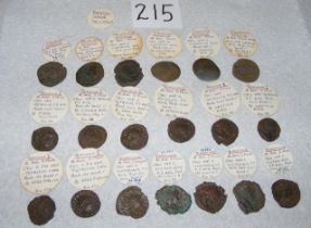 A collection of nineteen various early Roman coins