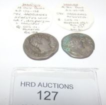 Two Roman silver coins, Hadrian (AD117-138) - 2.8