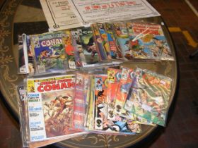 Various Marvel comics, including Conan The Barbari