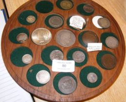A collection of eighteen assorted World coins incl