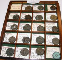 A collection of nineteen Roman coins of Maximianus