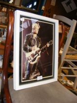 A framed and glazed photograph of David Bowie