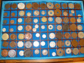 A collection of miscellaneous coins and tokens of