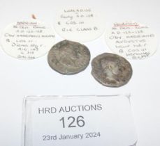 Two Roman silver coins, Hadrian (AD117-138) - 2.7