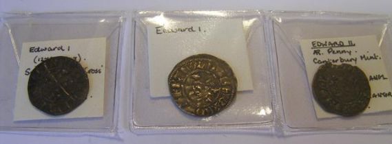 An Edward I silver 'Long Cross' penny, an Edward I