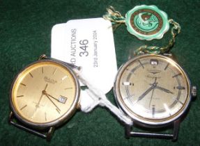 A vintage circa 1960 gents Longines 'Conquest' automatic wrist watch
