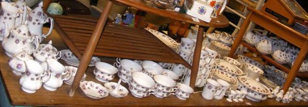 A large quantity of Royal Albert 'Sweet Violets' t