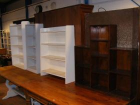 Assorted bookcases - four in total