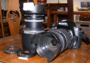 A Sony 230 Digital Camera, together with lens and