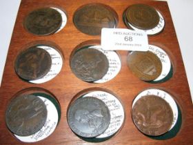 Nine various collectable tokens including Hampshir