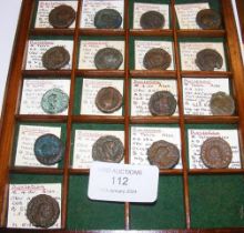A collection of fifteen Roman coins of Diocletian