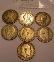 Three Victoria, two Edward VII and two George V si