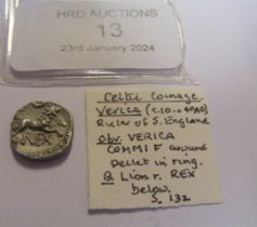 A Celtic coinage Verica (circa 10-40 AD)